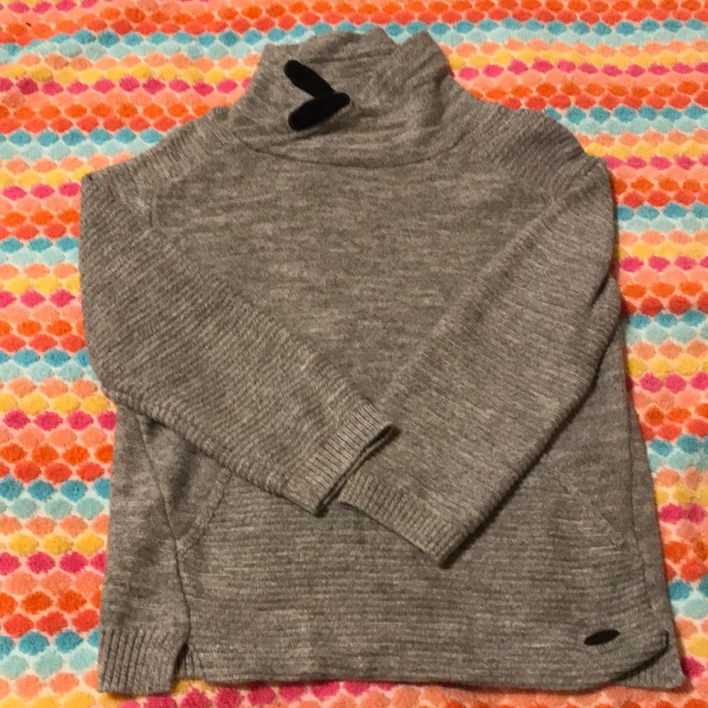 Zara boys grey mock neck sweater